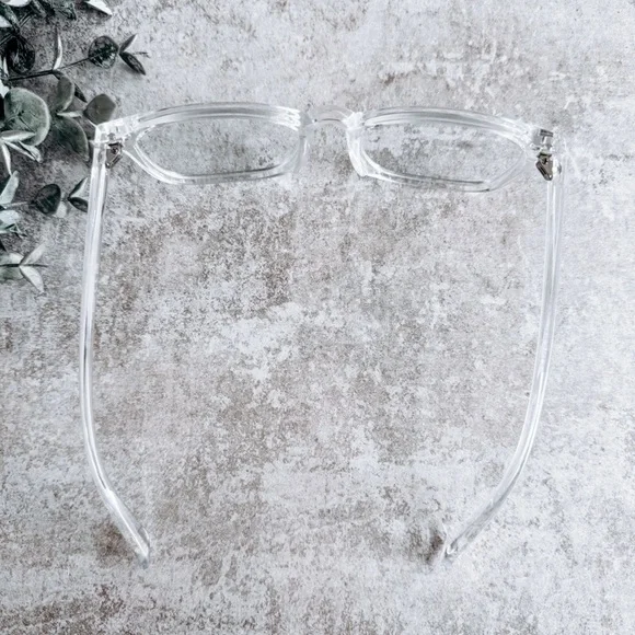 Clear Square Frame Blue Light Glasses - Picture 3 of 3